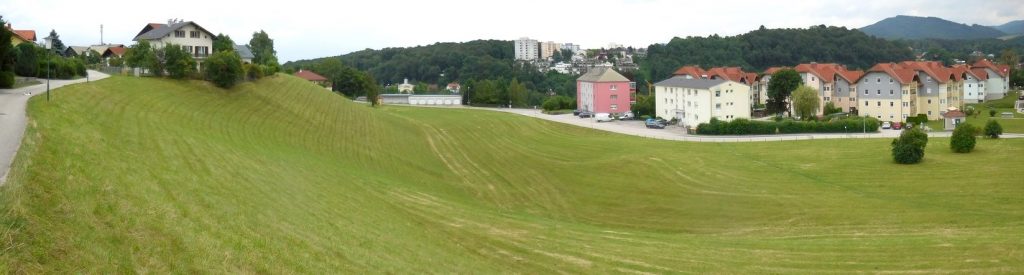 Auf 7500 m2 der Bräugütlgründe sollen 66 Wohnungen entstehen (Foto: Stadtamt Gmunden)