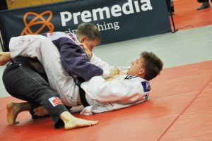 Der Welser Michael Winkler (weißer Judogi) will beim Final-Four in Gmunden obenauf bleiben.