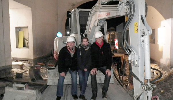 Fraktionsobmann Siegfried John, IKK-Bauleiterin DI Lisa Kalcher und Verkehrsstadtrat Wolfgang Sageder. (Foto: Stadtgemeinde Gmunden)