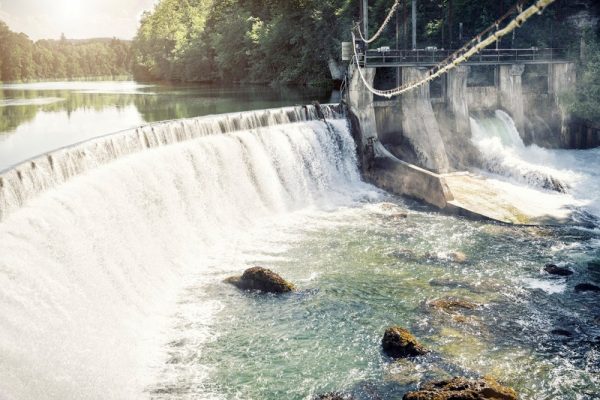 Wasserkraftwerk Danzermühl in Blick Richtung Süden heute (c) O. Winterleitner/Laakirchen Papier AG