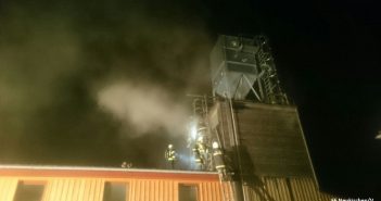Brandverdacht im Sägespänensilo einer Tischlerei