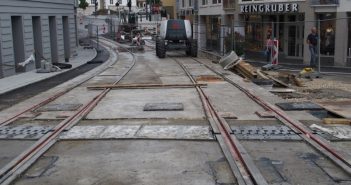 Baufortschritt StadtRegioTram KW 29/2018