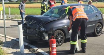 Verkehrsunfall auf der neuen Regauer Ortsumfahrung