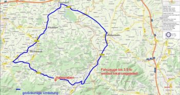 Totalsperre der B120 ab 18. Februar 2019