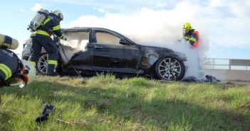 Fahrzeugbrand auf der A1