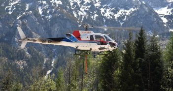 Versorgungsflüge zum Hochleckenhaus