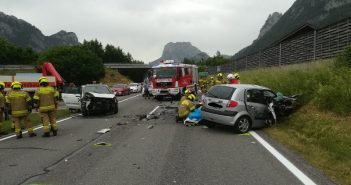 Kollision auf der B145 in Ebensee