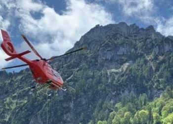 Hubschrauberbergung vom Katzenstein