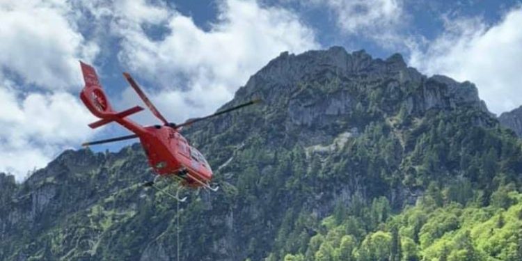 Hubschrauberbergung vom Katzenstein