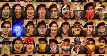 Corona-Maskenprojekt des Gmundner Künstlers geht viral.