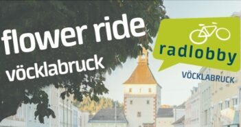 Flower Ride-Raddemo der Radlobby Vöcklabruck am Freitag 22.April