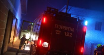 Brand in Baucontainer