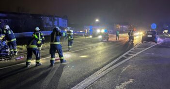Fahrzeugkollision auf der B145