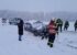 Mehrere Fahrzeugbergungen nach starkem Schneefall in Ohlsdorf
