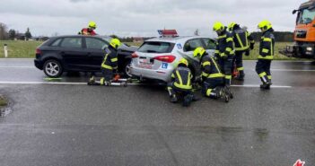 Verkehrsunfall in Vorchdorf endet glimpflich