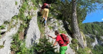 Verstiegene Wanderin gerettet