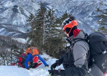 Rettung aus extrem steilem Gelände unterhalb der Eibenbergschneid