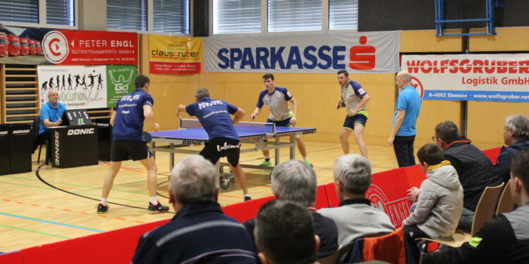 Tischtennis 2. Bundesliga Herren-Ebensee siegt weiter