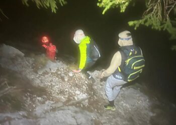 Am Traunstein in die Dunkelheit geraten