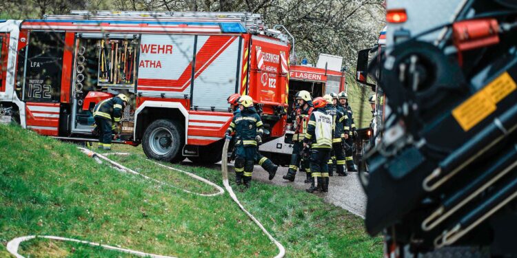 Gemeinschaftsübung der Goiserer Feuerwehren