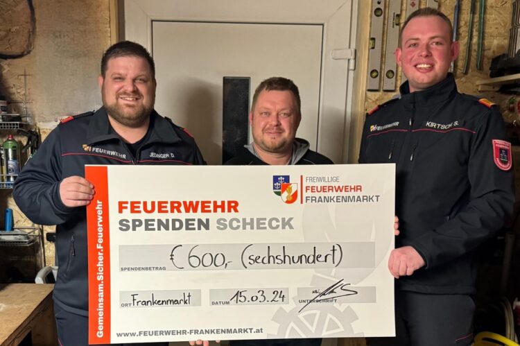 Feuerwehr Frankenmarkt unterstützt Familie nach Schicksalsschlag