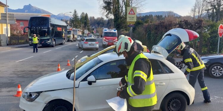 Kollision im Abendverkehr