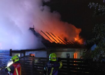 Vollbrand eines Nebengebäudes in Vorchdorf