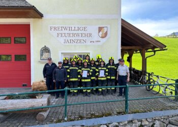 FF-Jainzen erfolgreich beim Branddienstleistungsabzeichen in Bronze