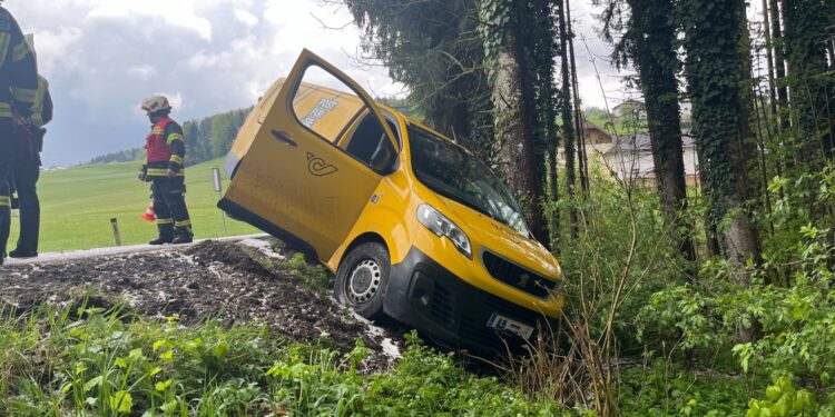 Zusteller kam von Straße ab