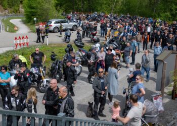 Erste Motorradsegnung im Weißenbachtal