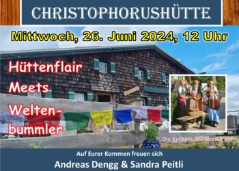 Wochá teil´n auf der Christophorushütte | 26. Juni 2024, 12 Uhr