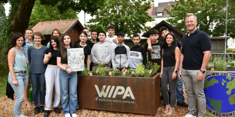 Hochbeete im Schulgarten