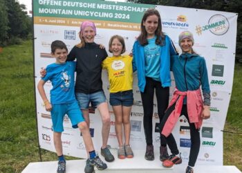 MUHFIT Einrad-Sport-Team erfolgreich bei Offener Deutscher Meisterschaft im Mountain Unicycling