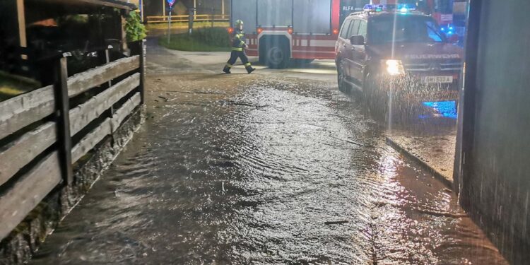 Feuerwehr Bad Goisern im Unwettereinsatz