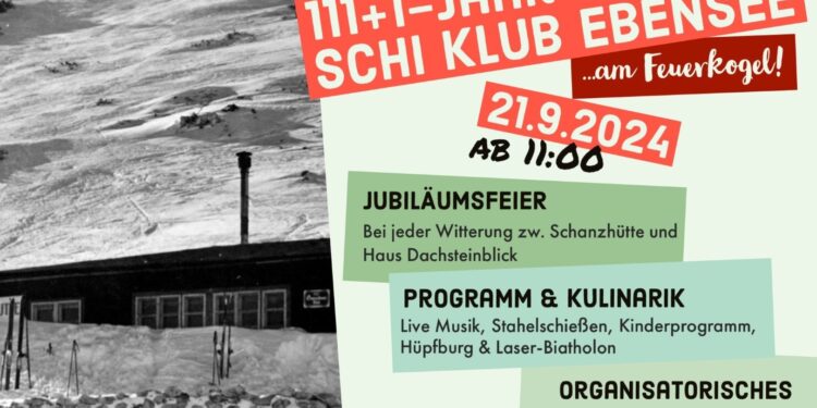 111+1 -Jahr-Feier des Schiklubs Ebensee