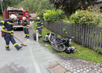 Motoradunfall im Weissenbachtal