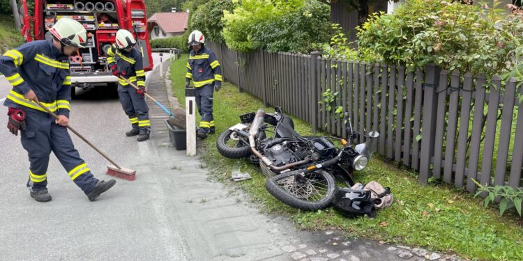 Motoradunfall im Weissenbachtal