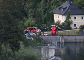 Personenrettung am Traunfall