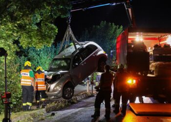 Auto kracht bei Seewalchen gegen Baum