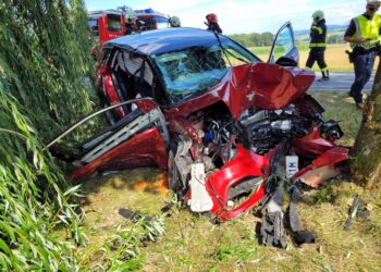 Mit Auto gegen Baum geprallt – Zwei Schwerverletzte