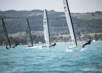 Ein Hauch von Americas Cup bei der Österreichischen Meisterschaft in der Klasse A-Cat am Attersee