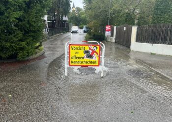 Angespannte Situation nach tagelangem intensiven Regen in Oberösterreich