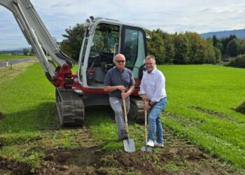 Spatenstich für Radweg Seewalchen-Steindorf bzw. Gampern