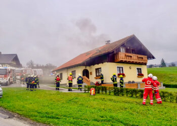 Wohnhausbrand endet glimpflich