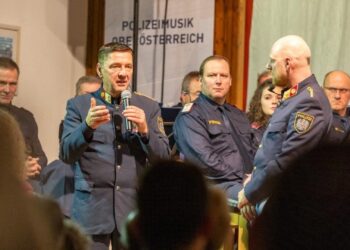 Benefizkonzern der Polizeimusik Oberösterreich in Roitham am Traunfall am 15. Nov. 2024