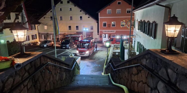 Brandübung Kirchturm Lauffen