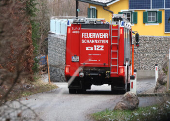 Personenrettung in einem Wald in Scharnstein im Einsatz