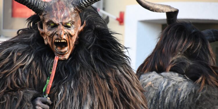 perchten, krampus, mask