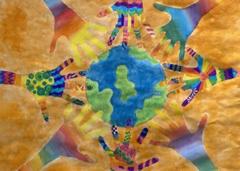 Kinder zeichnen zum Thema Frieden