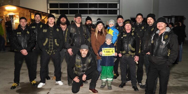 Motorradclub unterstützt Familie in schwieriger Zeit mit großzügiger Spende
